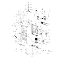 Samsung RFG238AABP/XAA-00 cabinet diagram