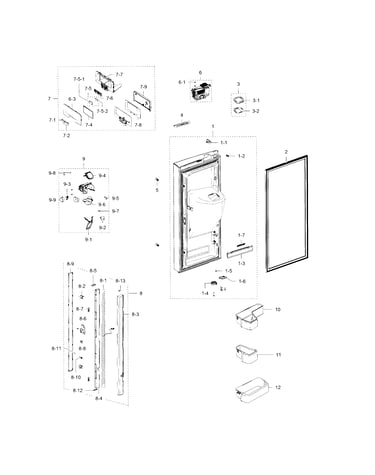 Refrigerator door l