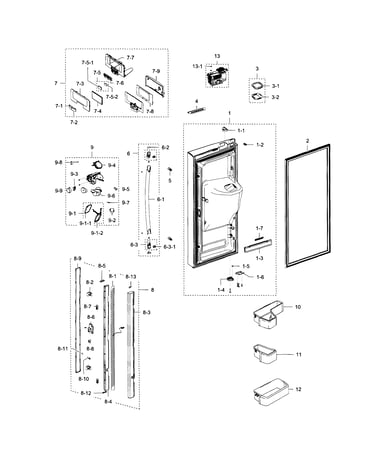 Refrigerator door l