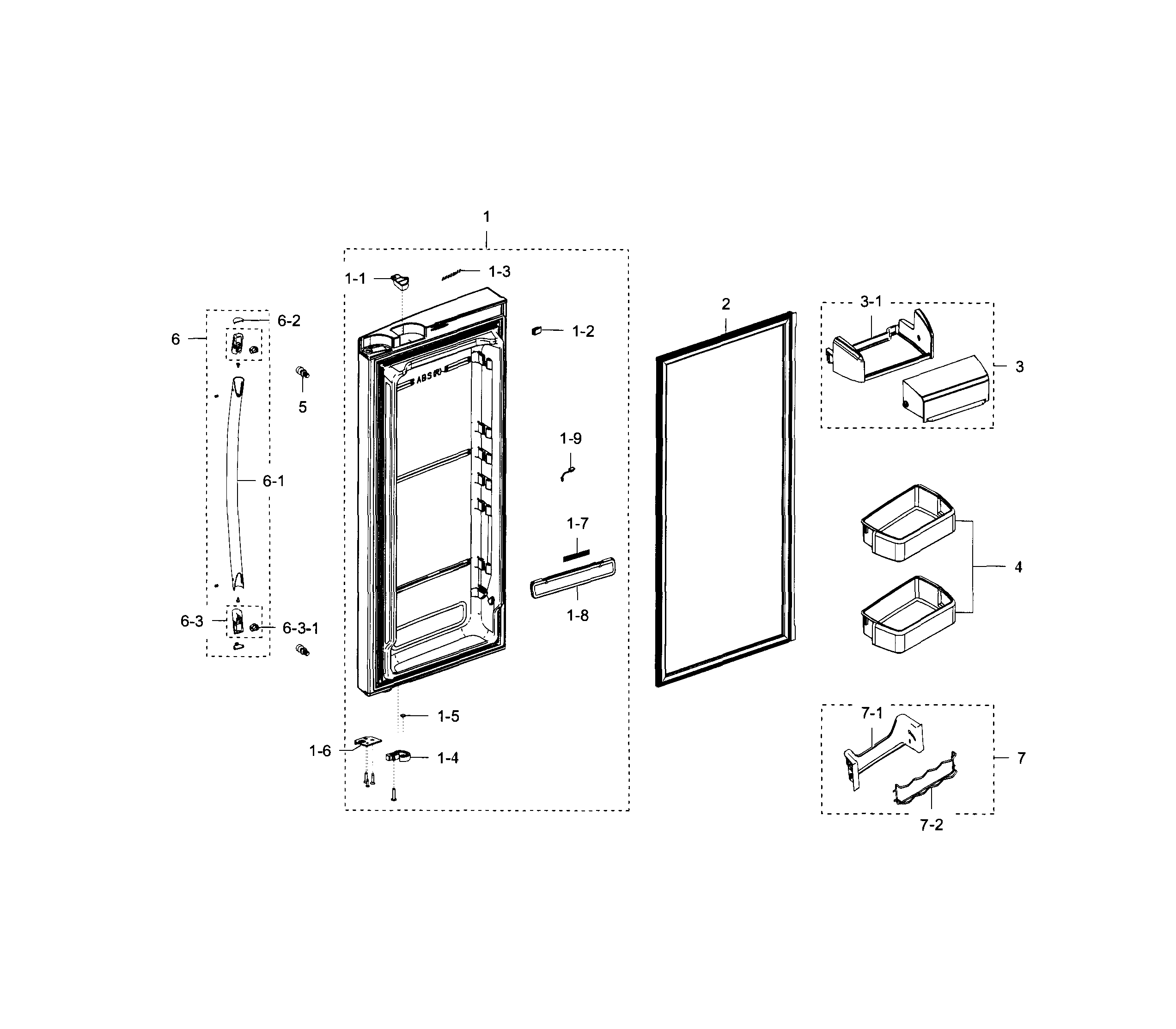 REFRIGERATOR DOOR R