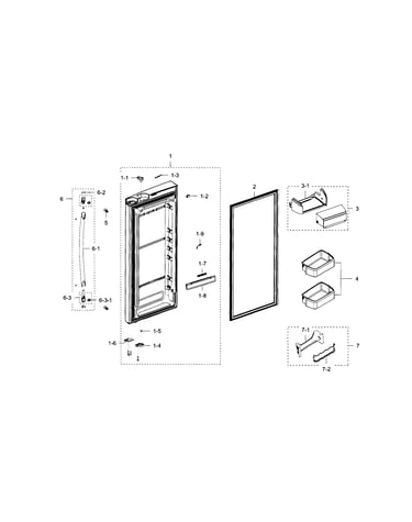 Refrigerator door r