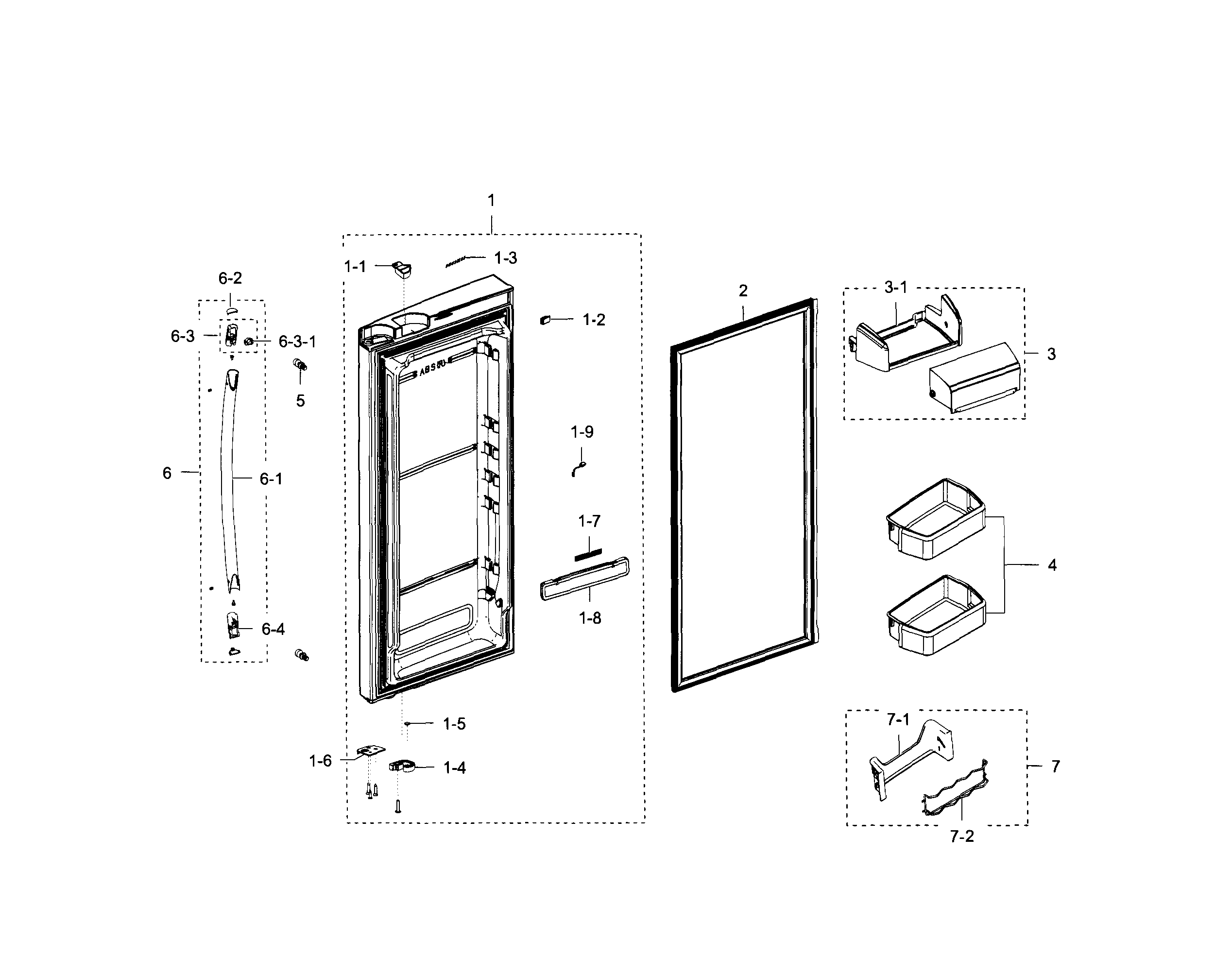 REFRIGERATOR DOOR R