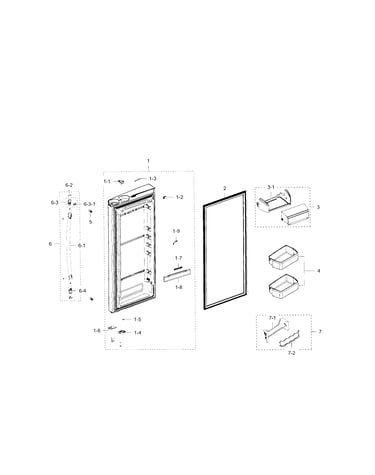 Refrigerator door r