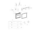 Samsung RFG238AAWP/XAA-00 freezer door diagram