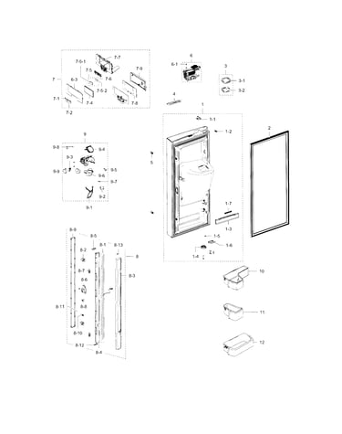 Refrigerator door l