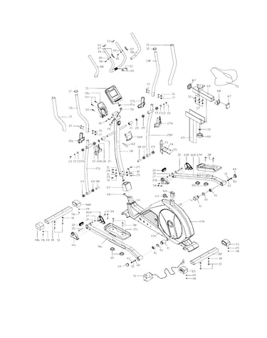 Elliptical assy