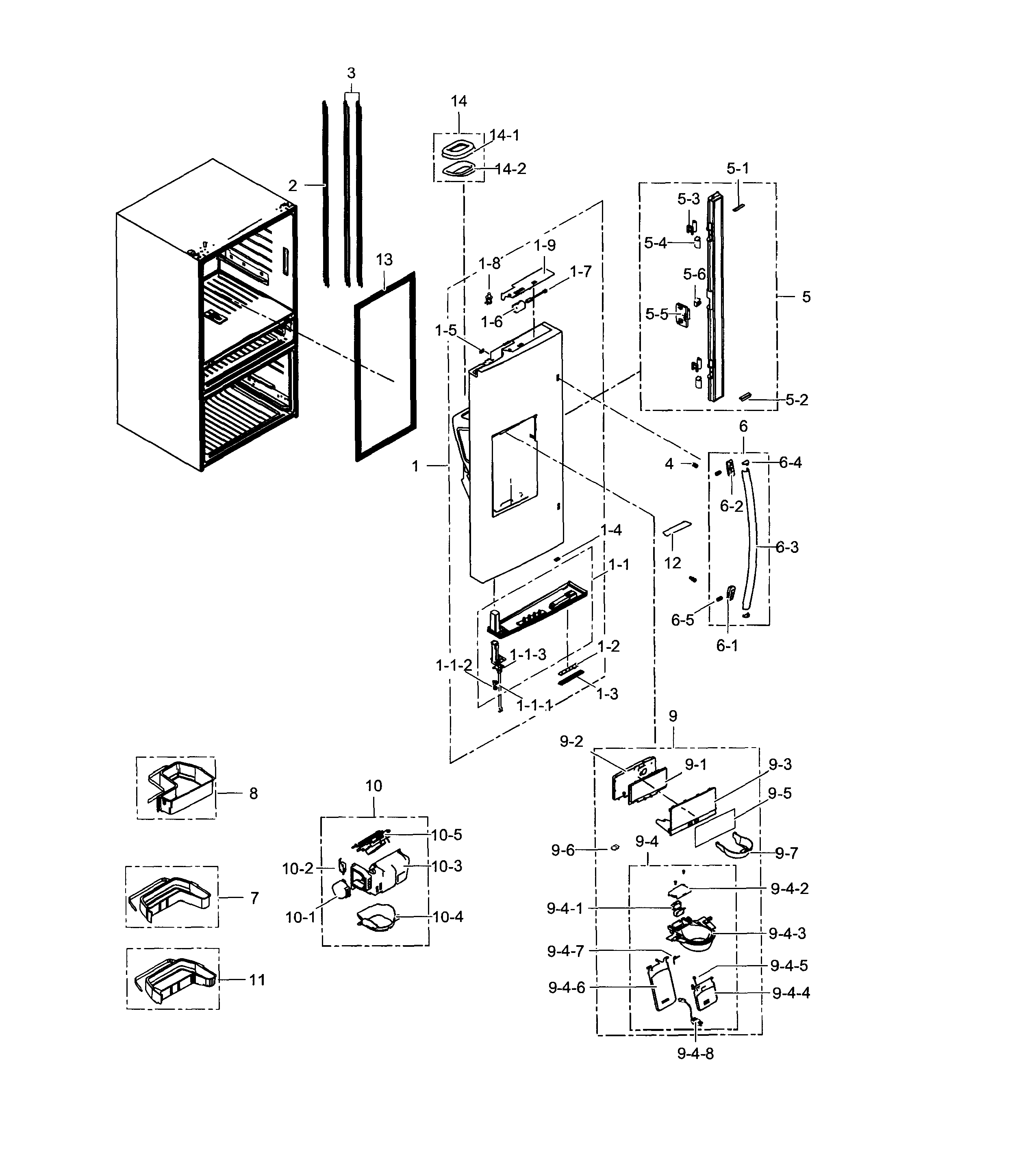 Refrigerator door l