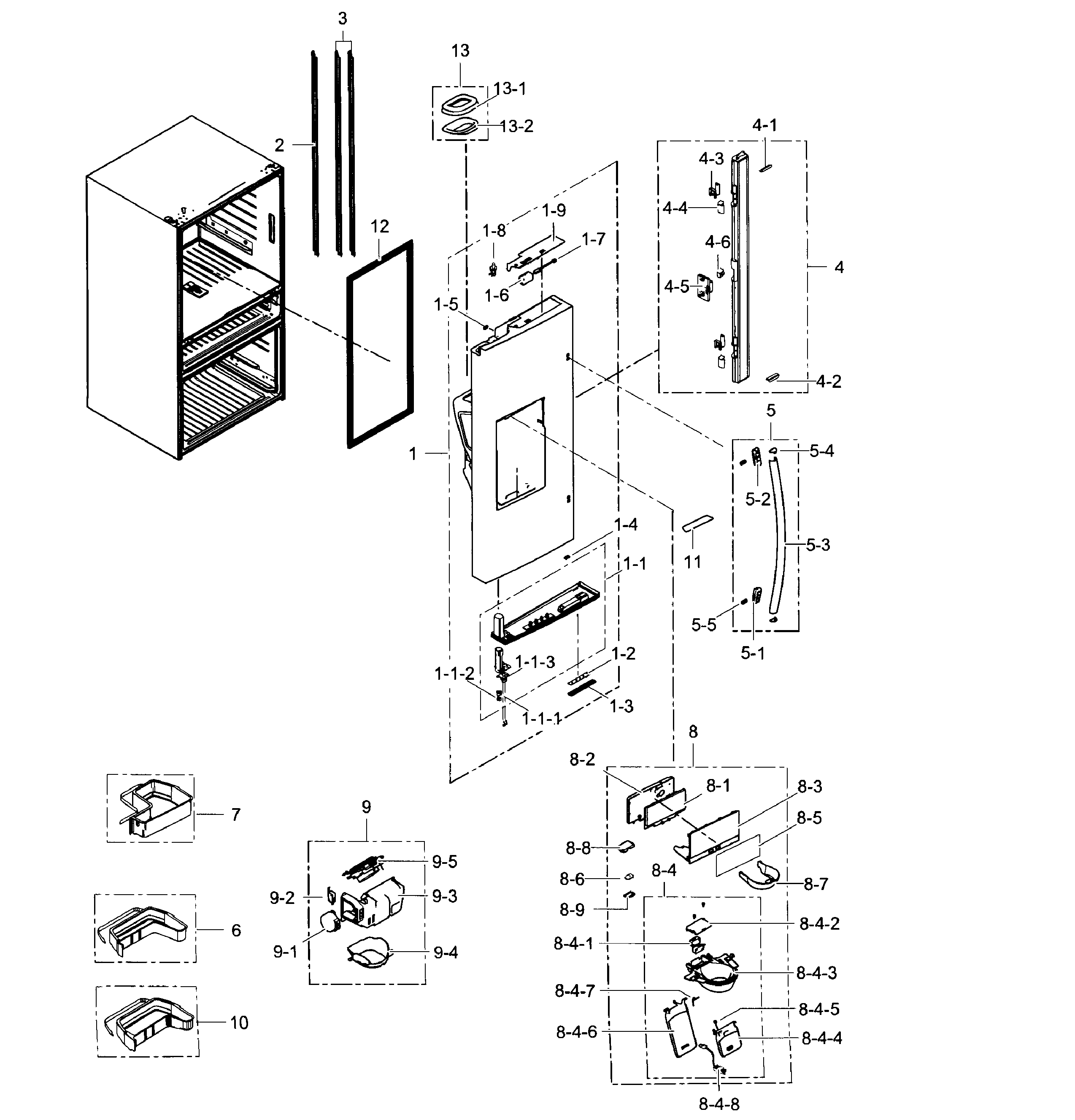 Refrigerator door l