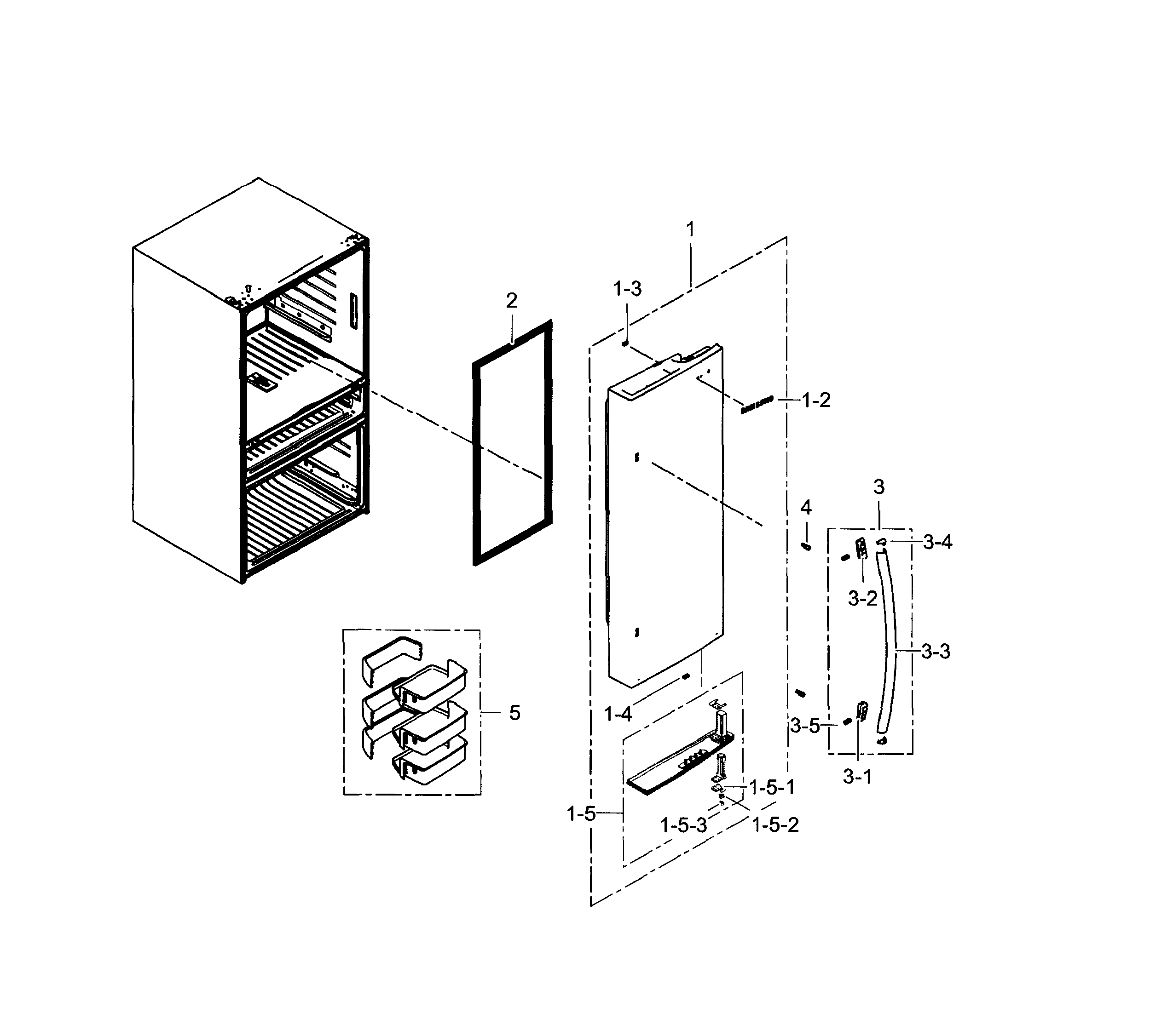 Refrigerator door r