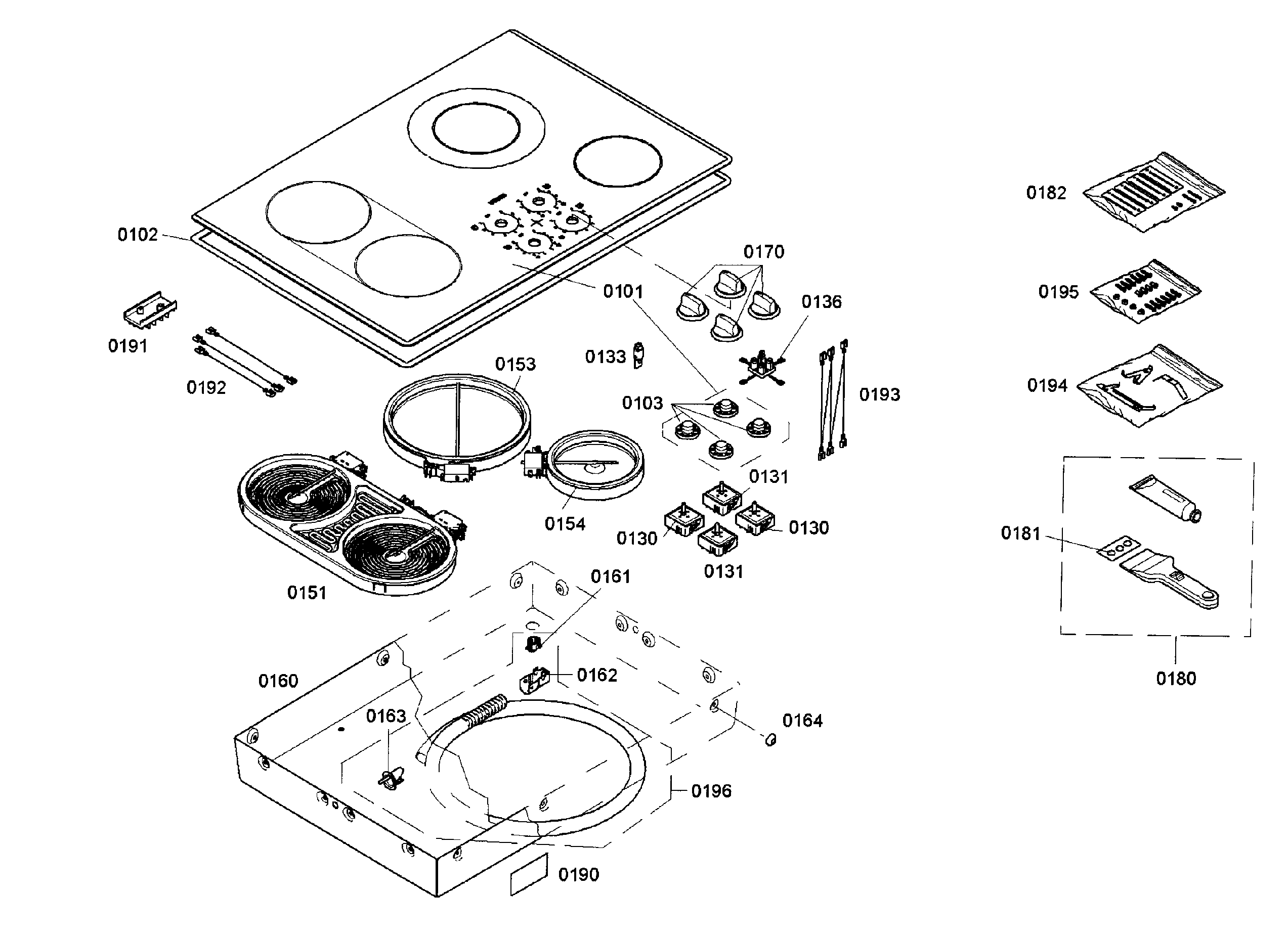 Cooktop assy
