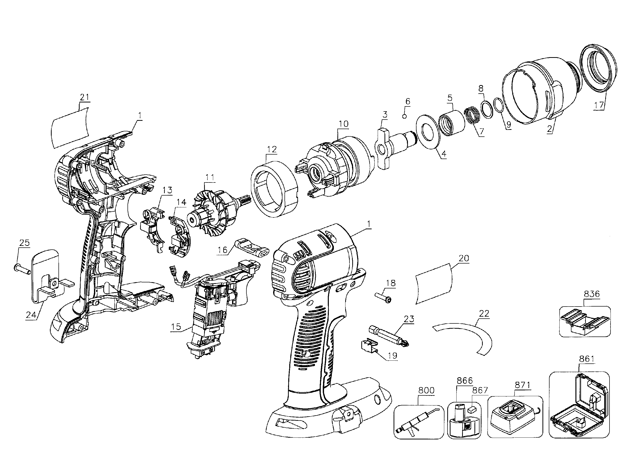 Drill assy