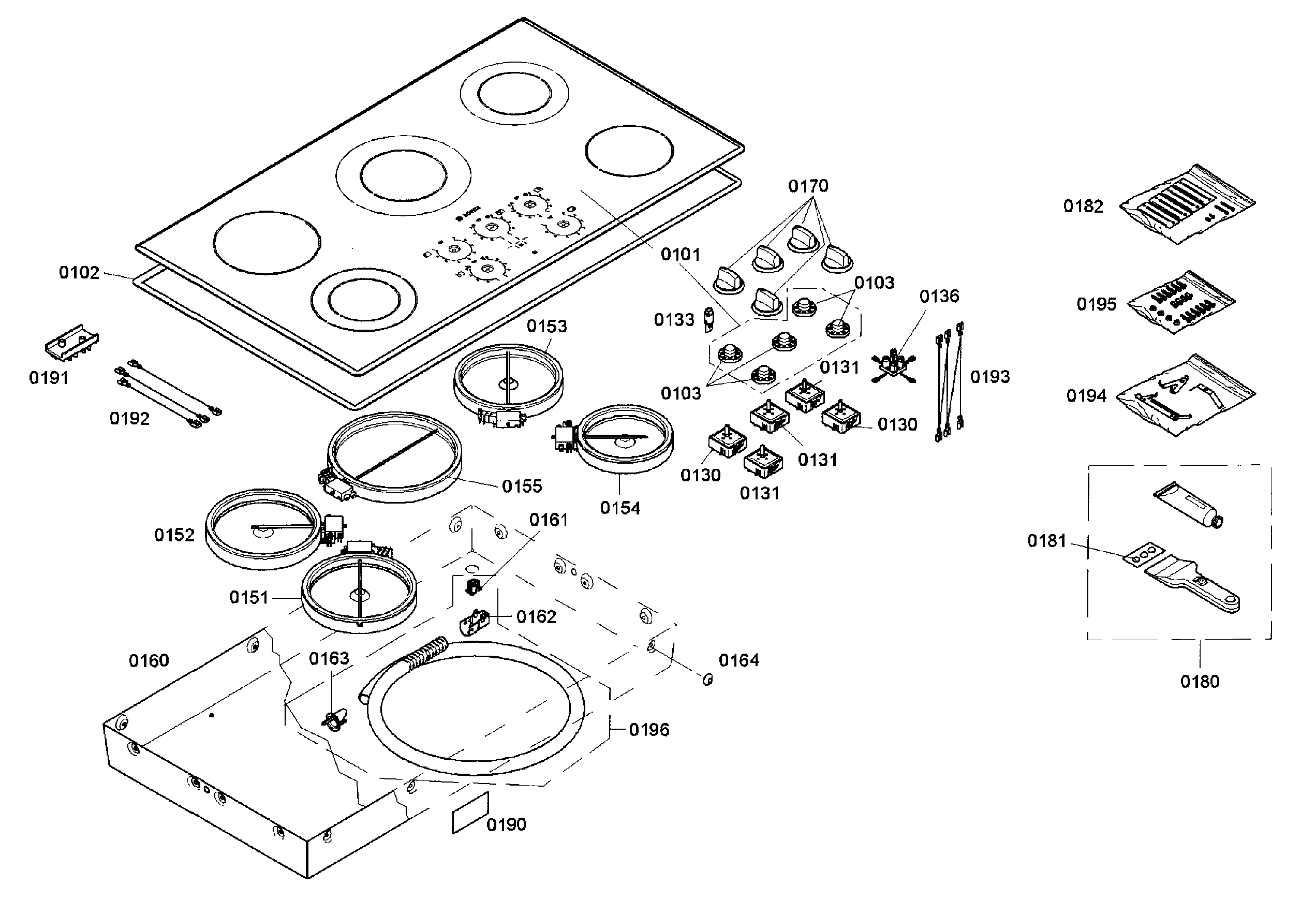 Cooktop assy