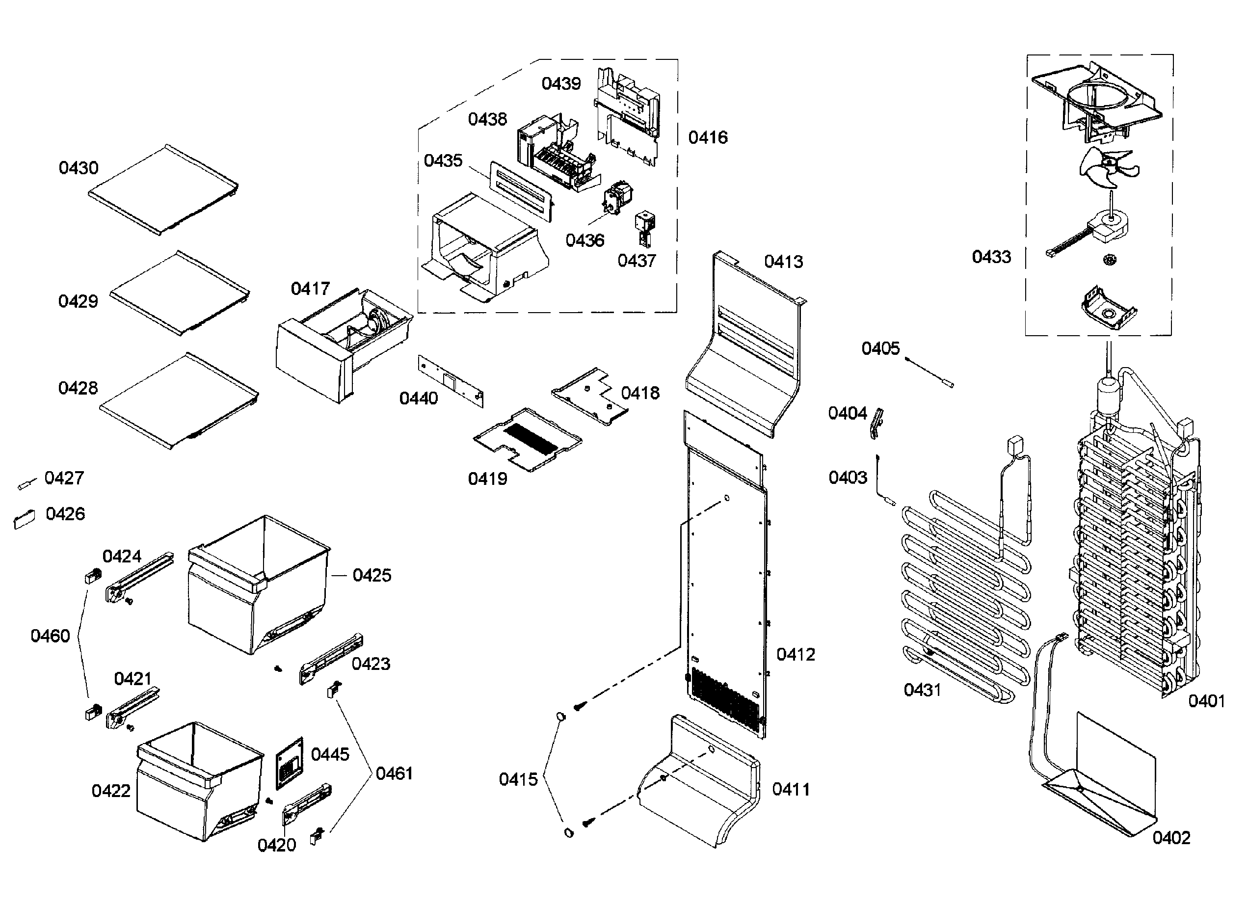 Freezer assy