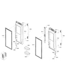 Fridge door assy