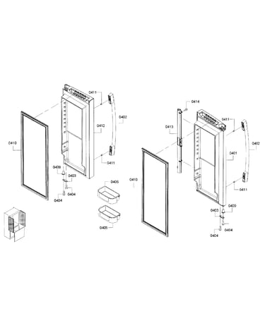Fridge door assy