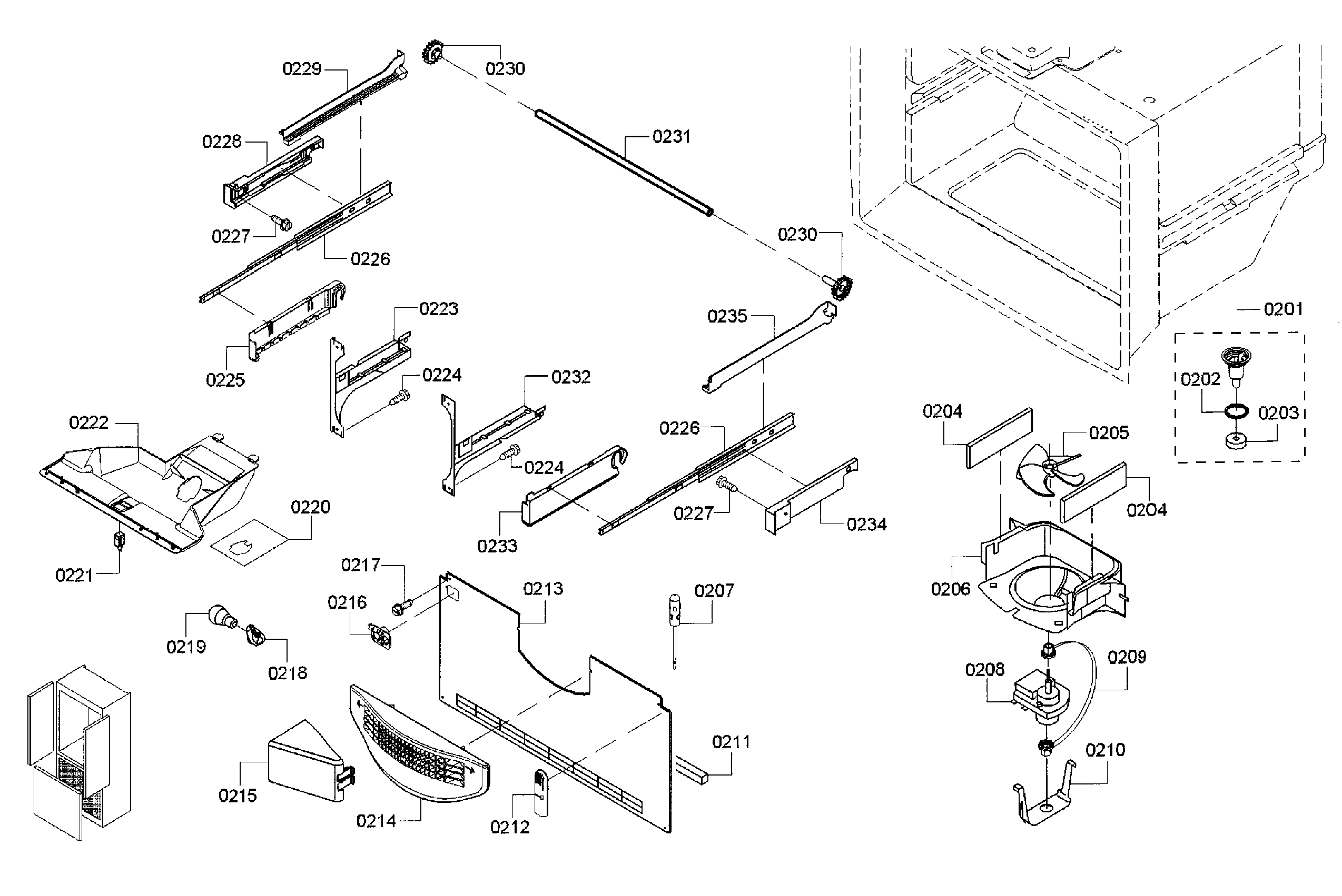 Freezer assy