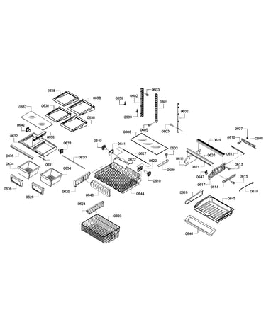 Shelf/rack assy