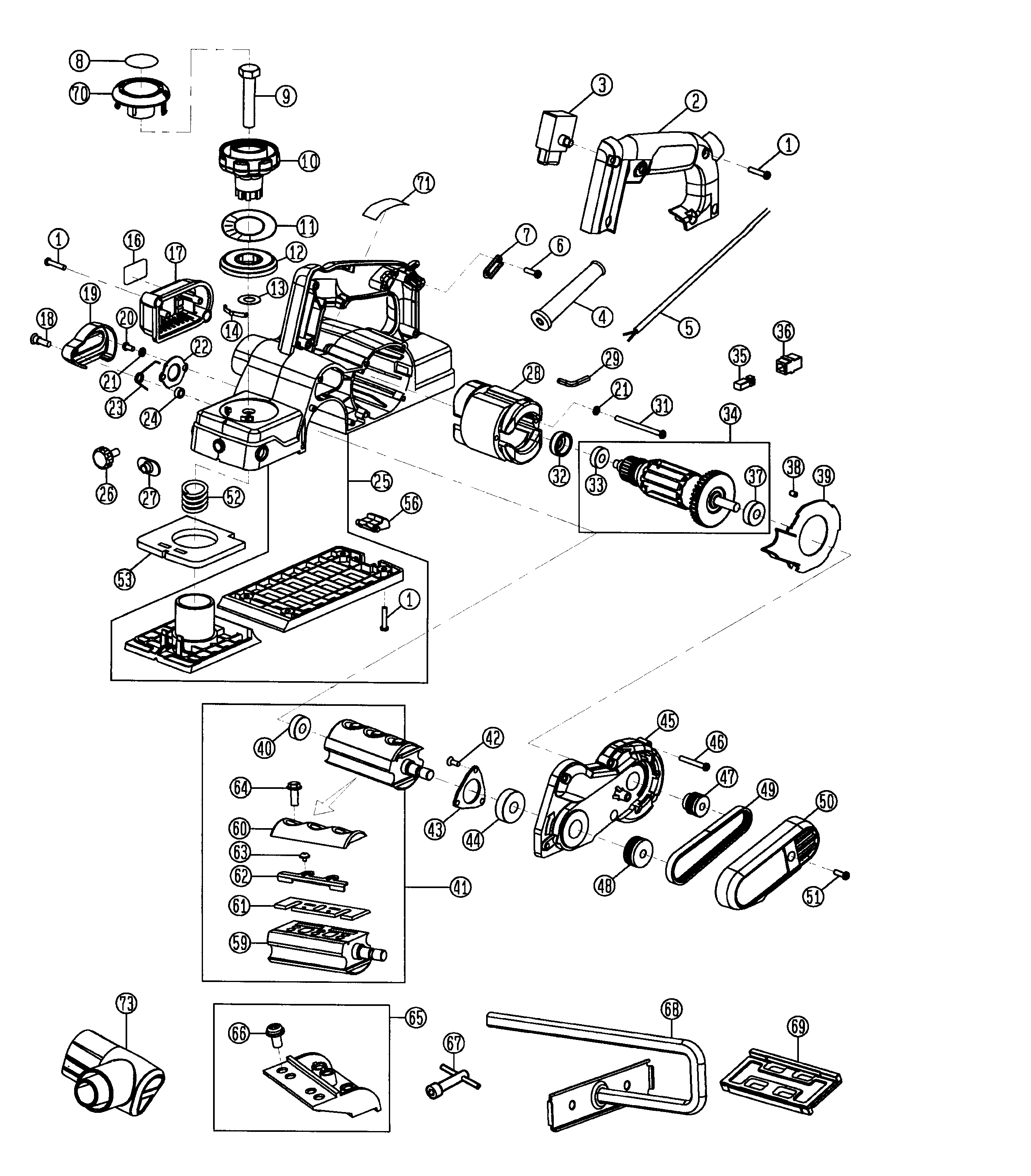 Planer assy