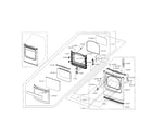 Samsung DV5471AGW/XAA-00 front & door diagram
