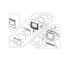 Samsung DV5471AEW/XAA-02 front & door diagram