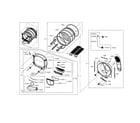 Samsung DV5471AEW/XAA-02 drum diagram