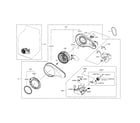 Samsung DV5471AEW/XAA-02 motor duct diagram