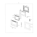 Samsung FE710DRS/XAA-02 door assy diagram