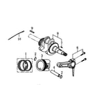 Generac 006023-0 crankshaft & piston diagram