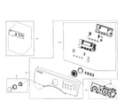 Samsung DV331AER/XAA-03 control panel diagram