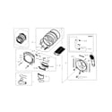Samsung DV331AEW/XAA-01 drum diagram