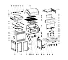 Kenmore Elite 14630208510 grill assy diagram