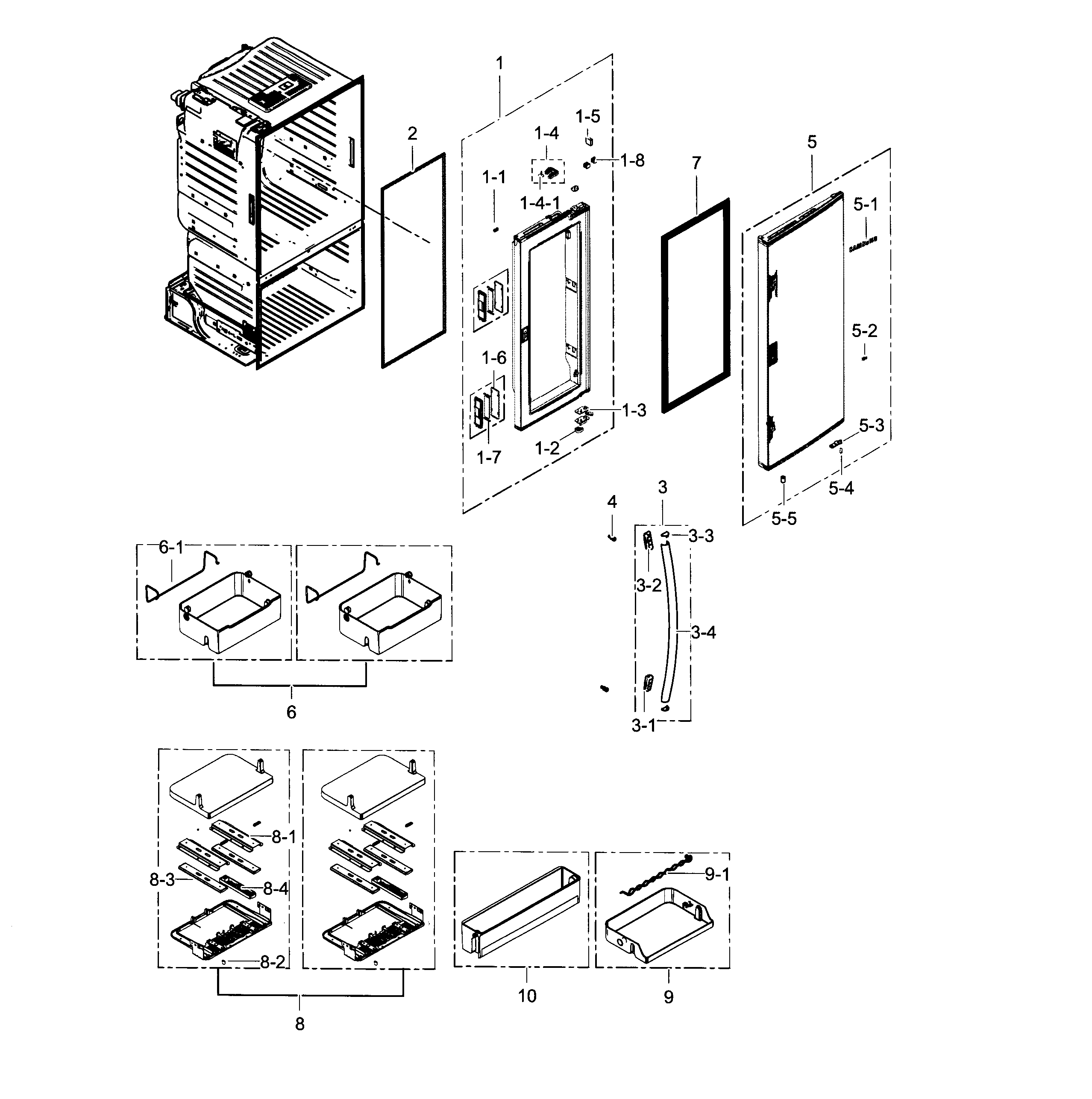 Fridge right door