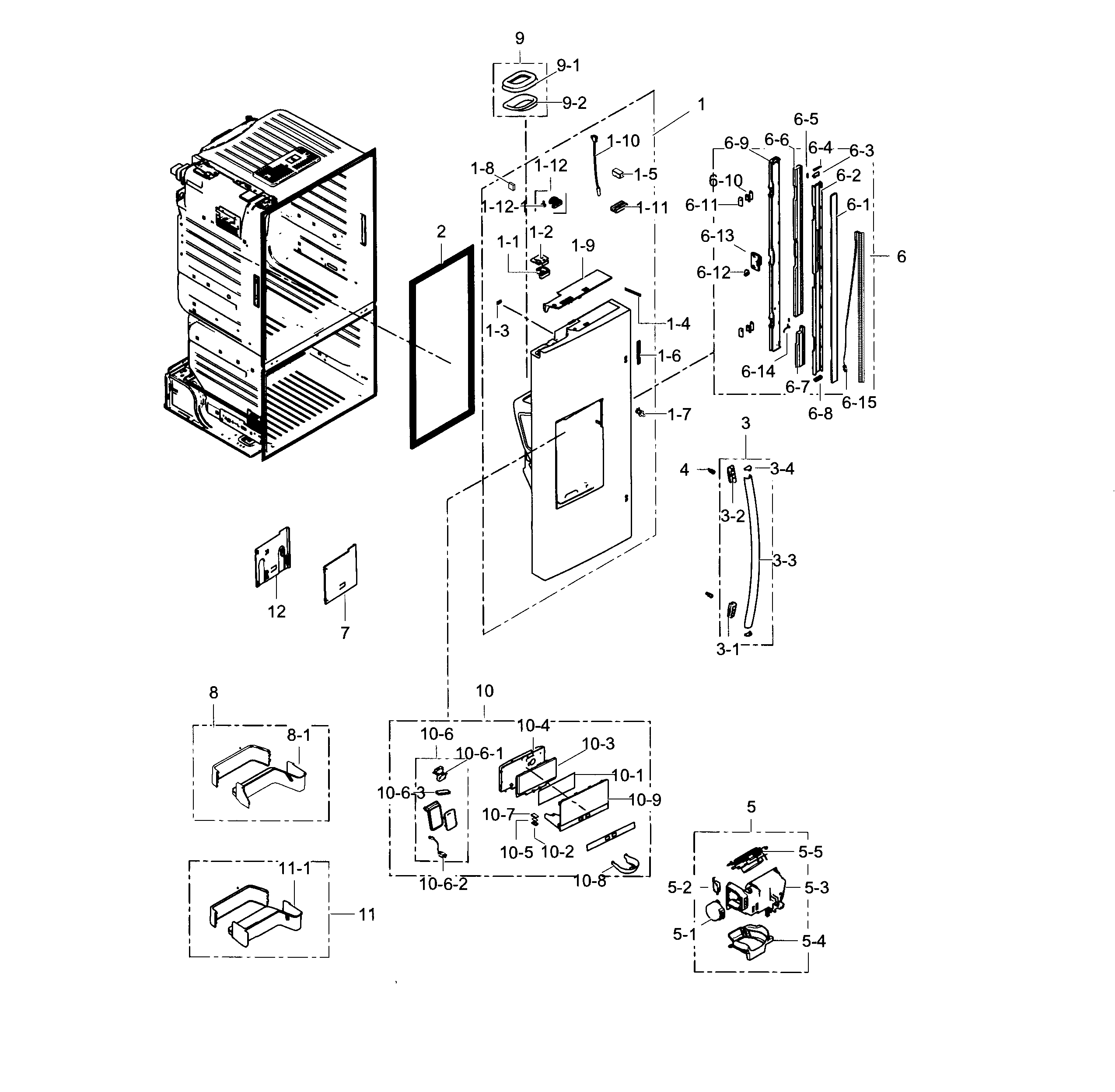 Fridge door l