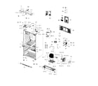 Samsung RFG237AABP/XAA-01 cabinet diagram
