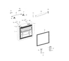 Samsung RFG237AABP/XAA-01 freezer door diagram