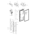 Samsung RFG237AABP/XAA-01 fridge door l diagram