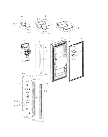 Fridge door l