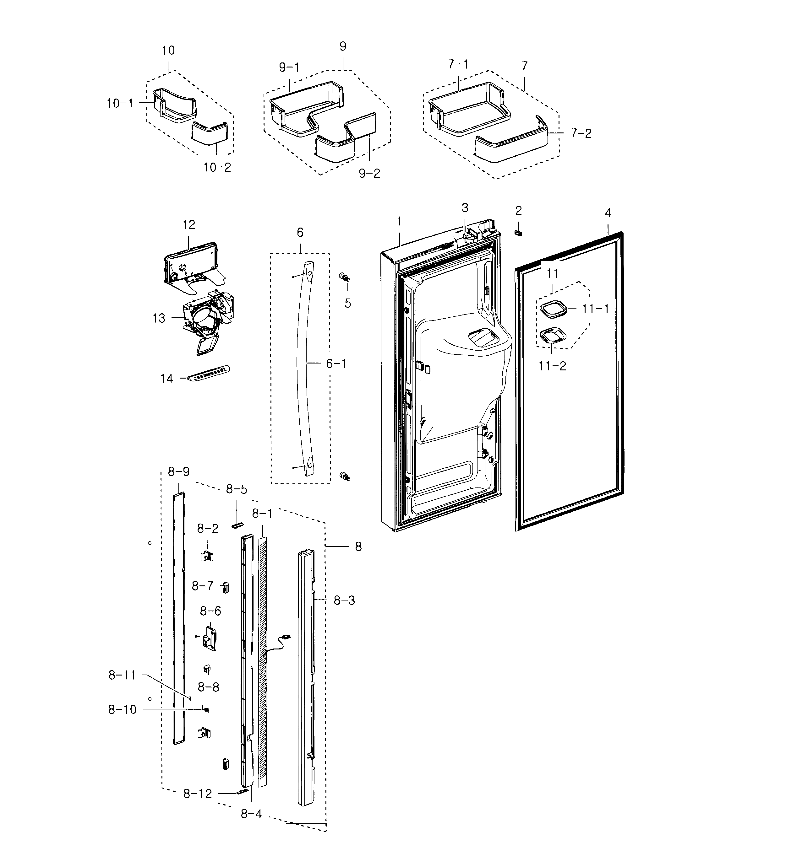 Fridge door l