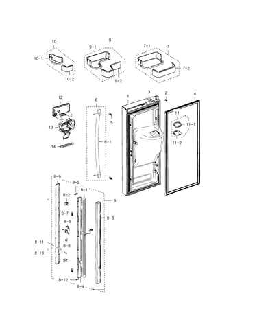 Fridge door l
