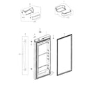 Samsung RFG237AABP/XAA-02 fridge door r diagram