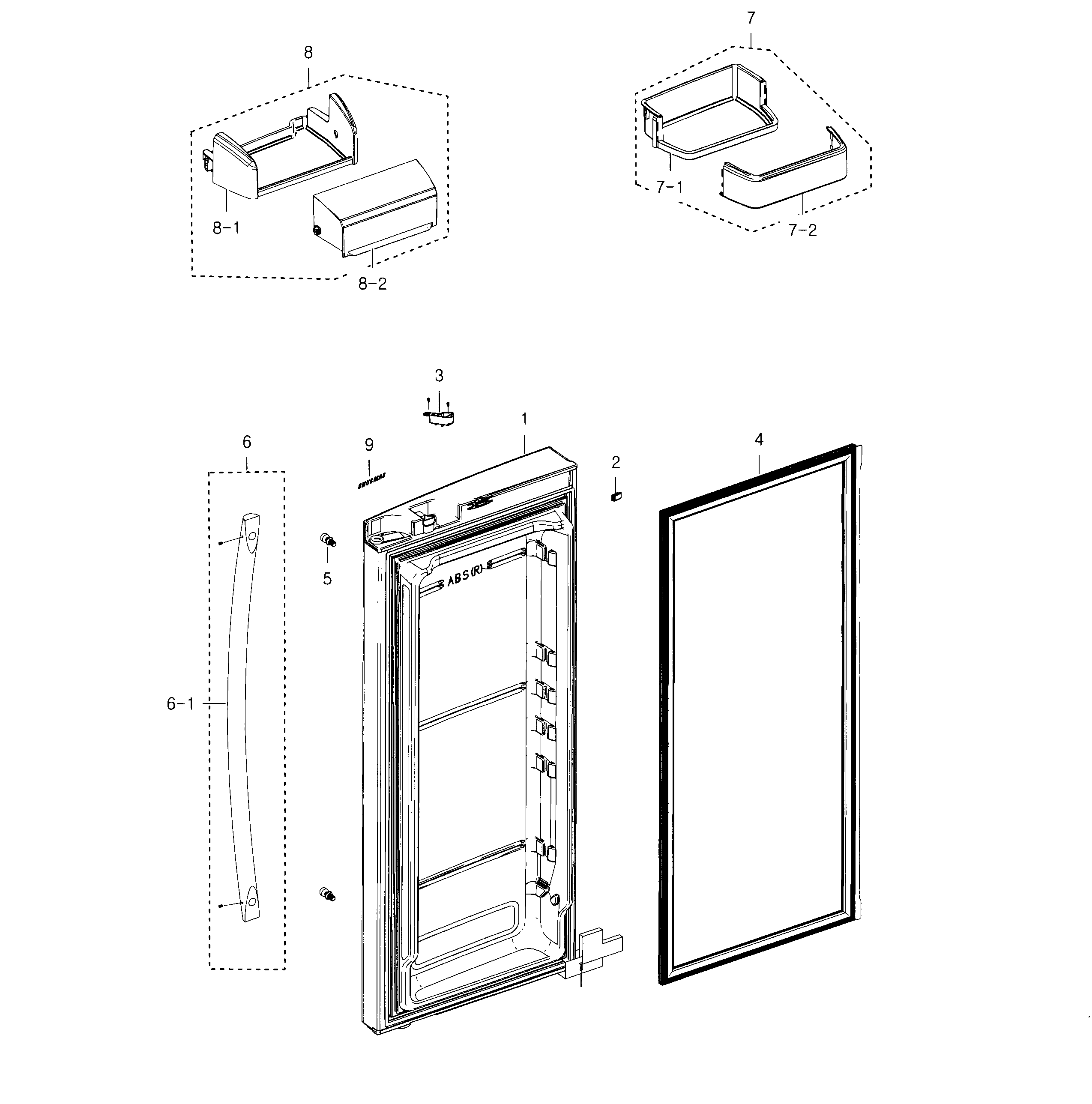Fridge door r