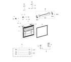 Samsung RFG237AABP/XAA-05 freezer door diagram