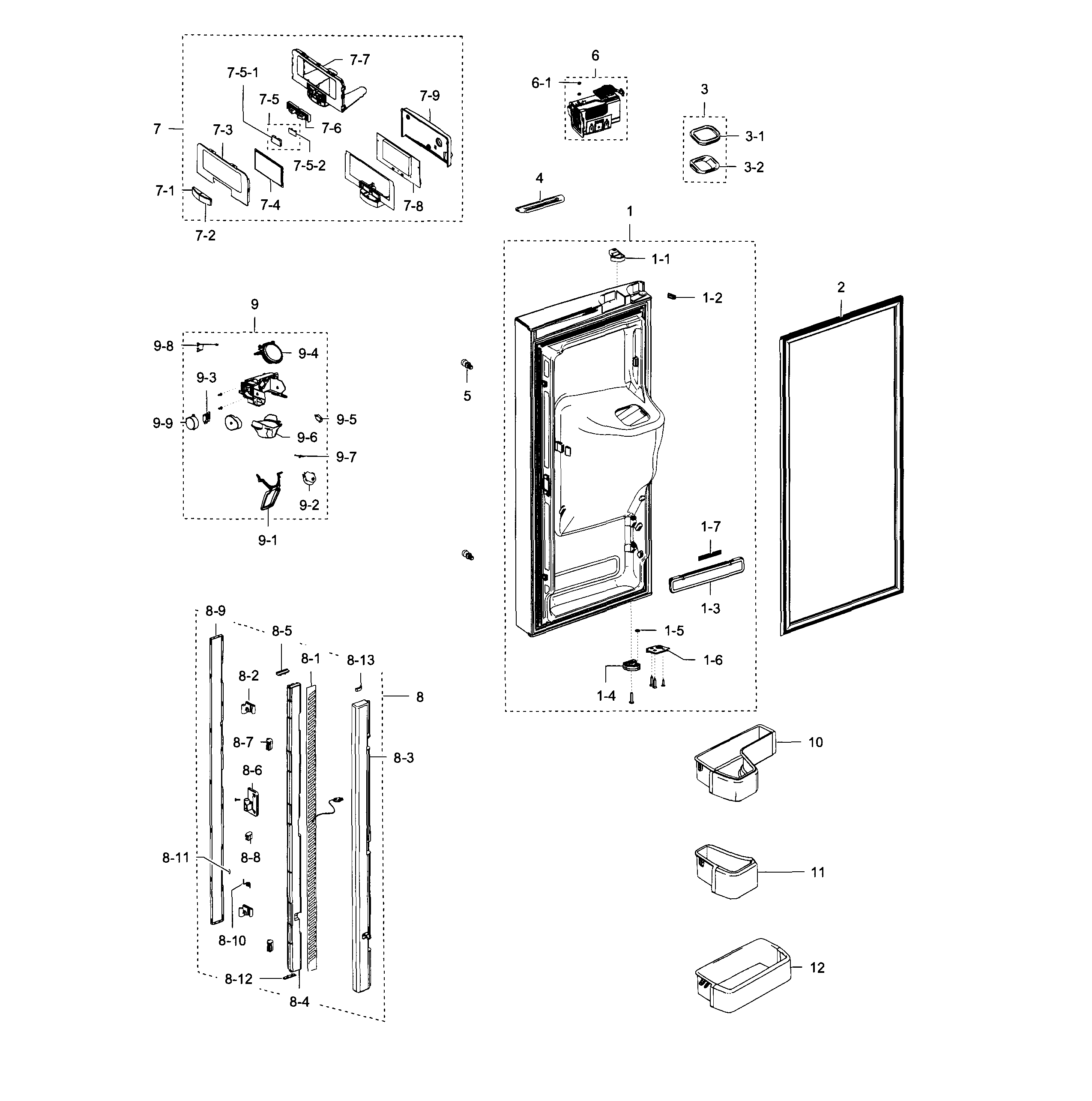 Fridge door l