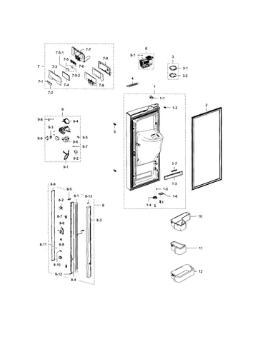 Fridge door l