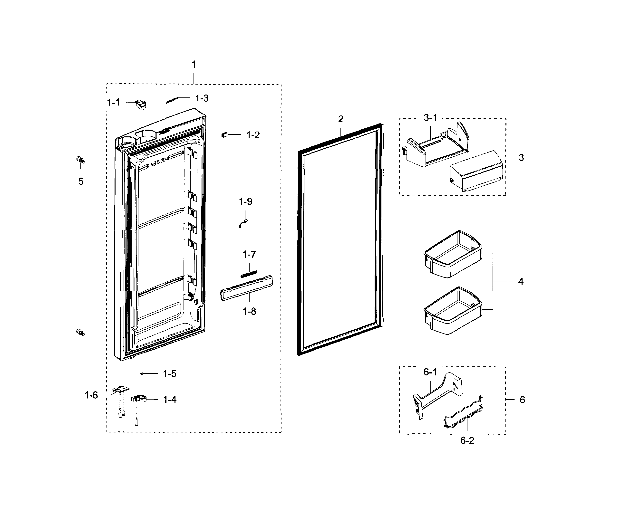 Fridge door r