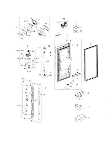 Fridge door l
