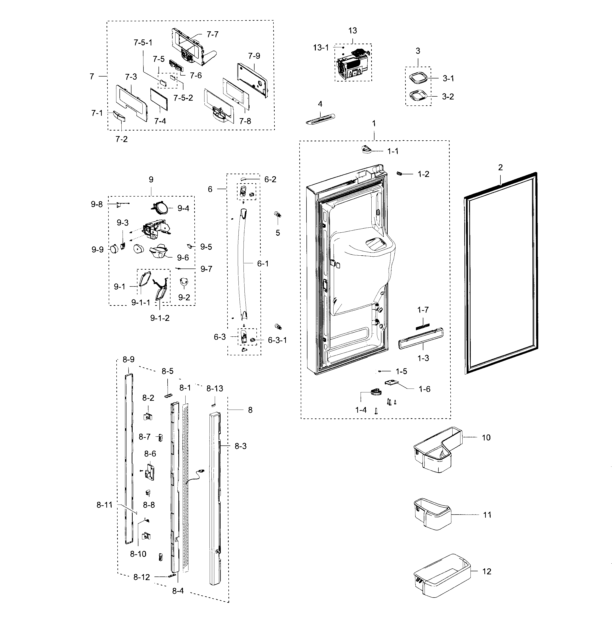 Fridge door l