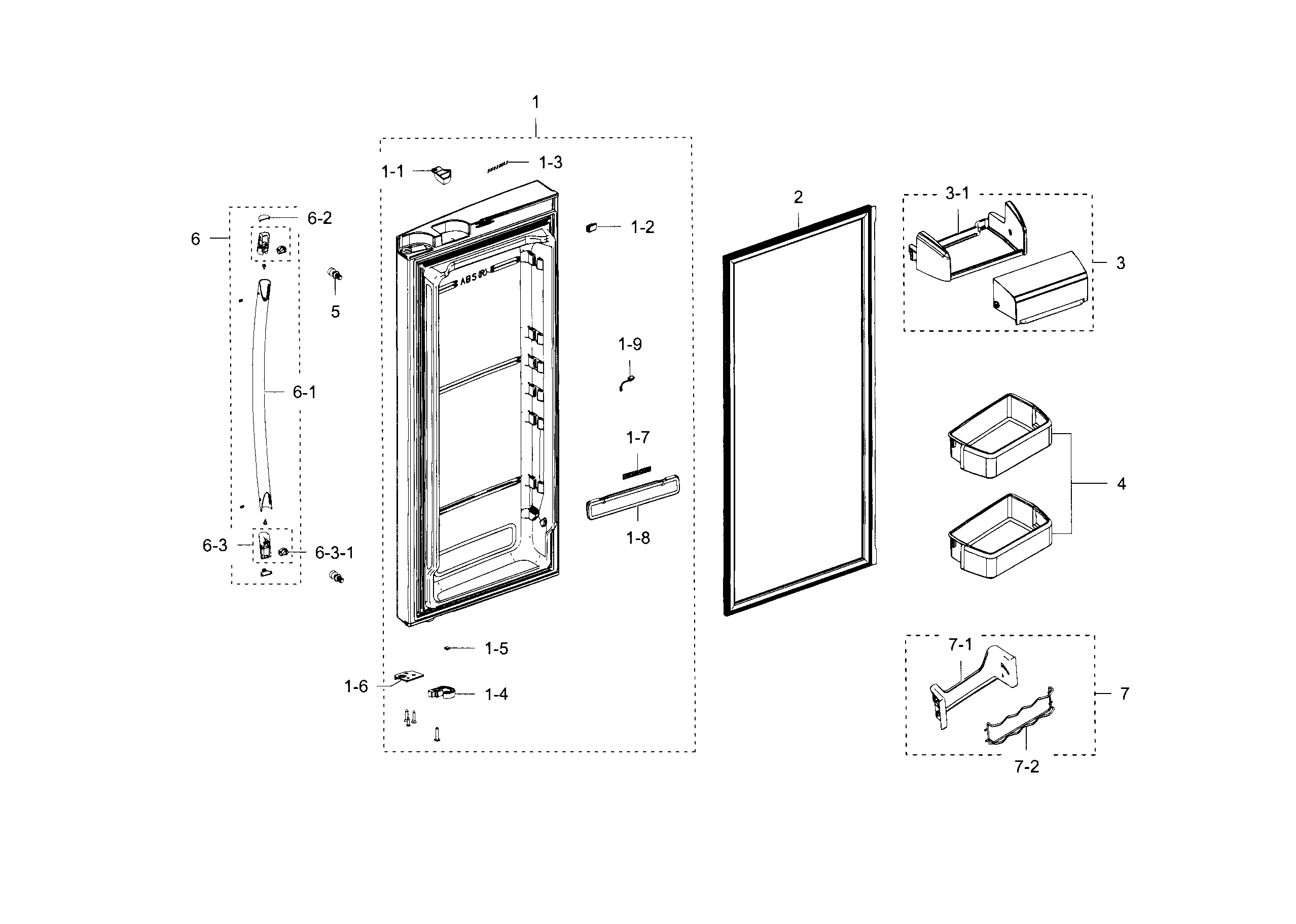 Fridge door r