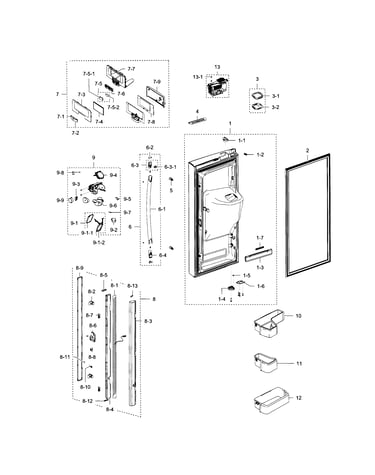 Fridge door l