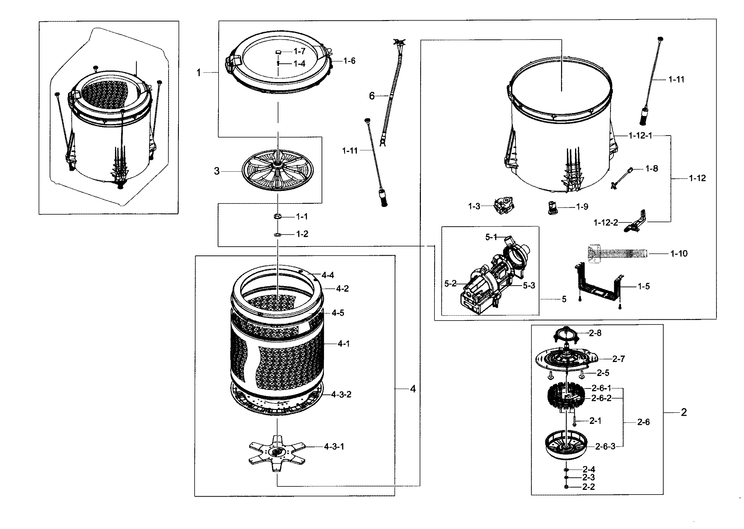 TUB PARTS